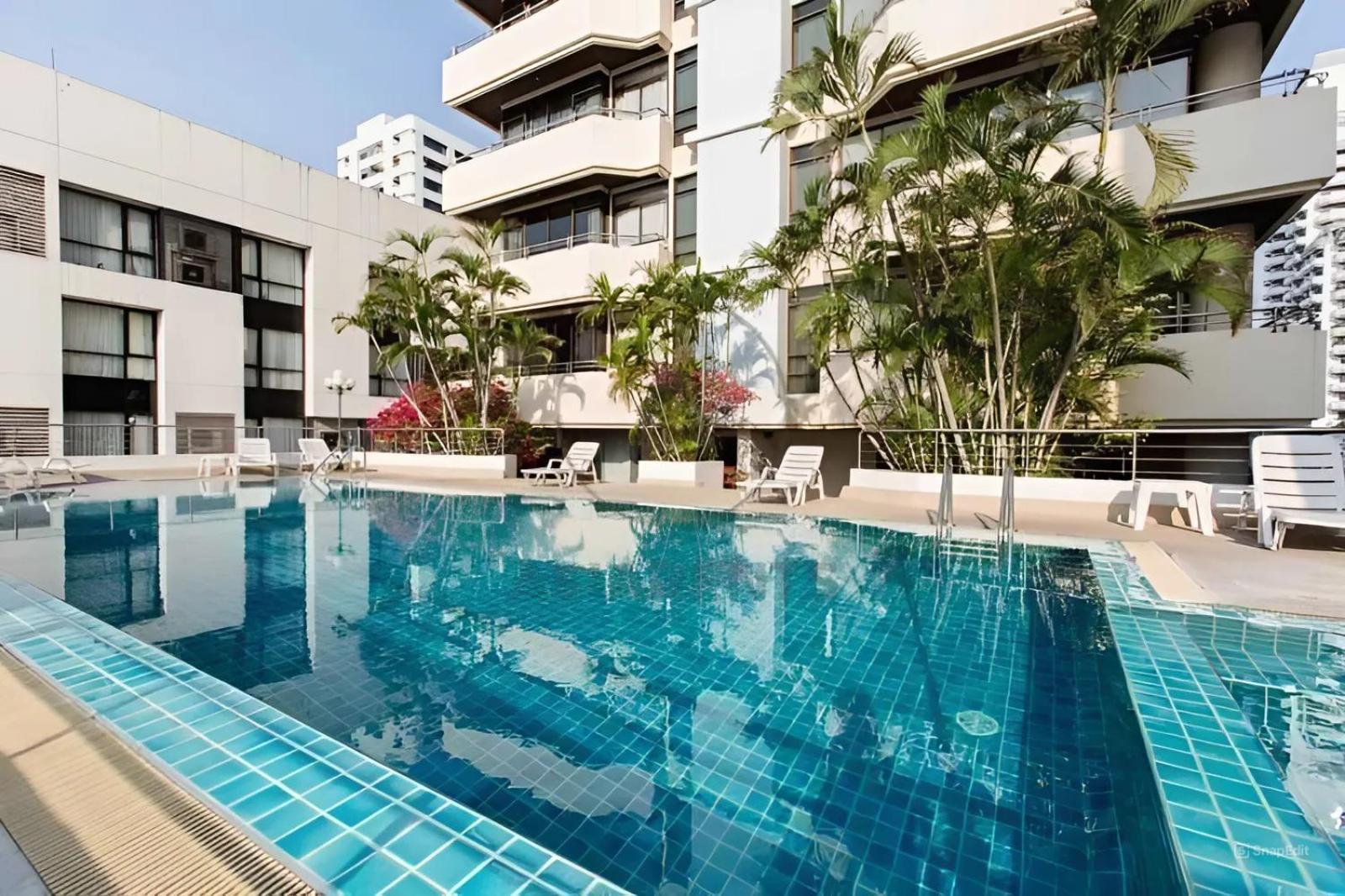 曼谷Nantiruj Tower - นันทิรุจ ทาวเวอร์ เซอร์วิสอพาร์ทเม้นท์ สุขุมวิท ซอย 8公寓 外观 照片